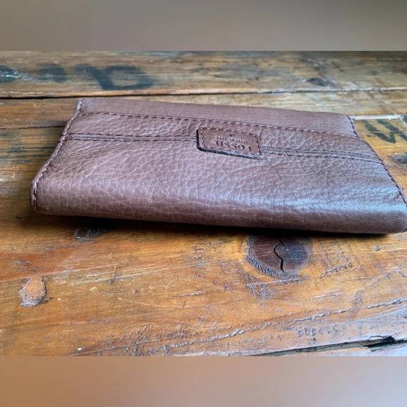 Fossil wallet, leather wallet vintage hippie boho - Picture 5 of 8